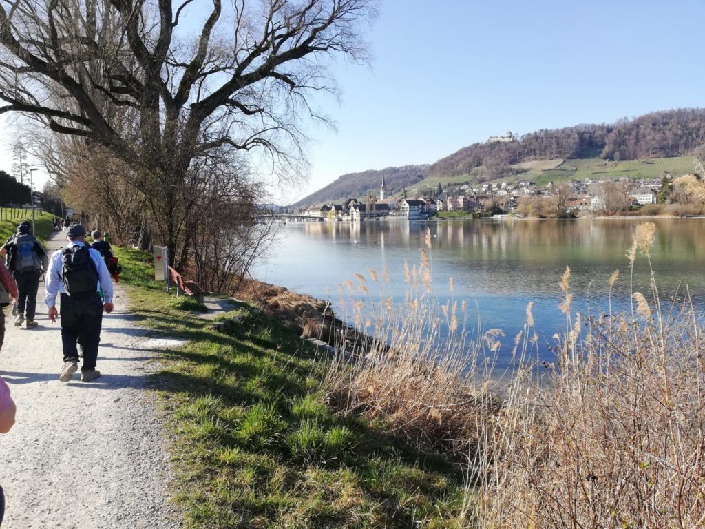 die letzen Schritte bis ans Ziel in Stein am Rhein