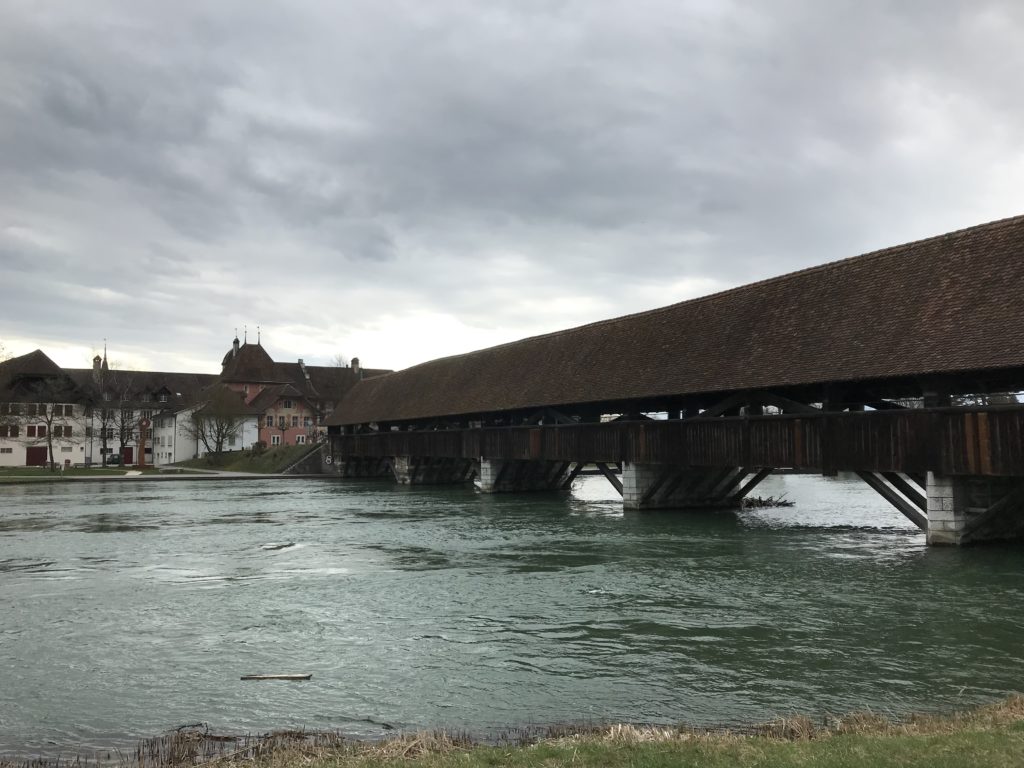 alte Holzbrücke bei Wangen an der Aare
