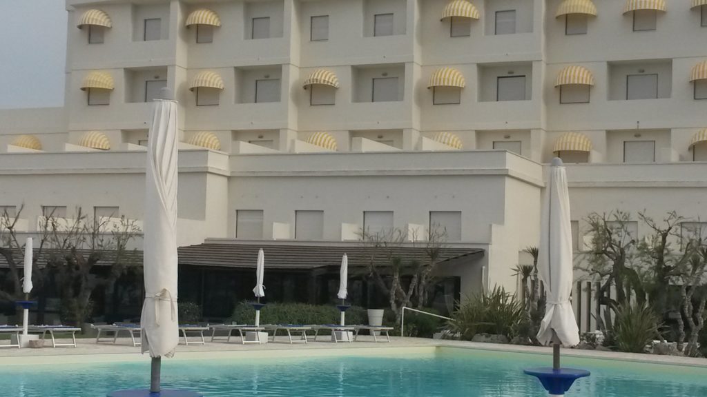 Torre Canne, unsere Unterkunft 
Hotel del Levante 