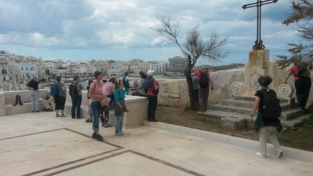 Vieste, schöner Platz bei einem Aussichtspunkt
