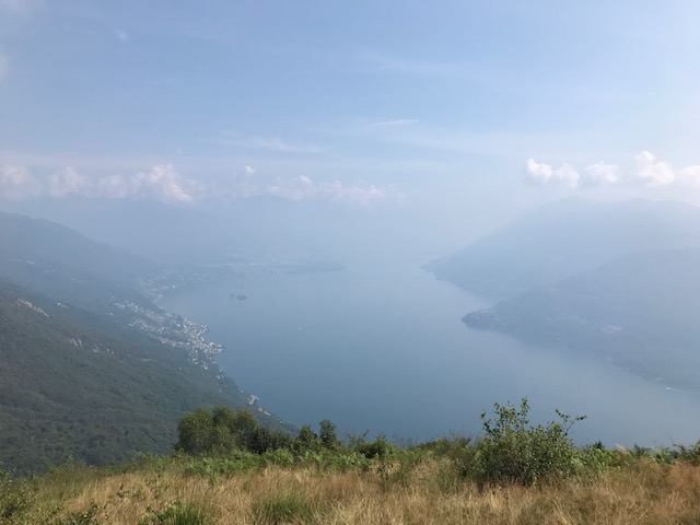 Monte Giove - Sicht Richtung Insel Brissago