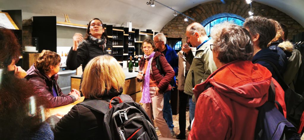 Weindegustation in der CAVES ST MARTIN