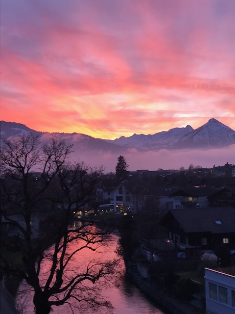 Abendstimmung in Interlaken