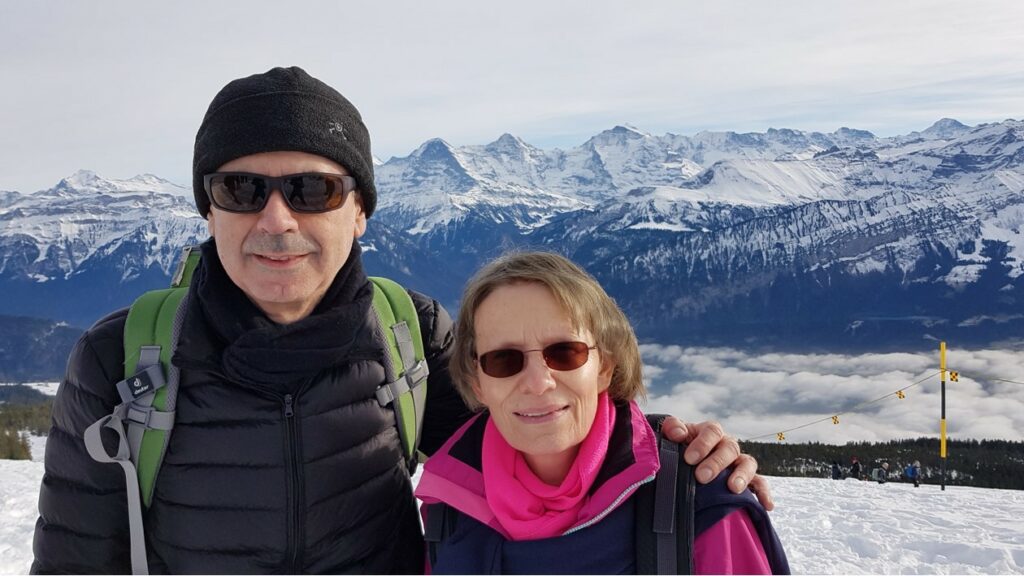 Regina & Giorgio on top of Niederhorn