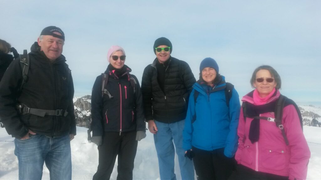 Gruppenbild auf dem Niederhorn