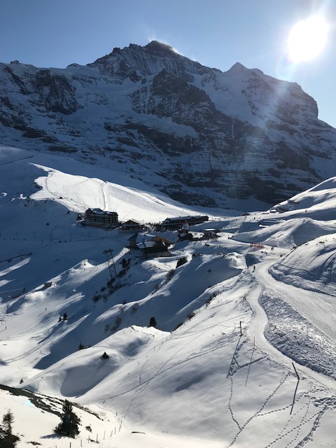 Endlich Sonnenstrahlen auf der Kleinen Scheidegg