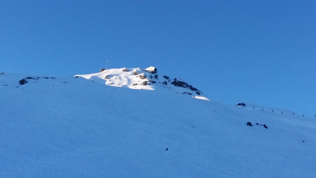 sonnenbeleuchteter Weisshorngipfel