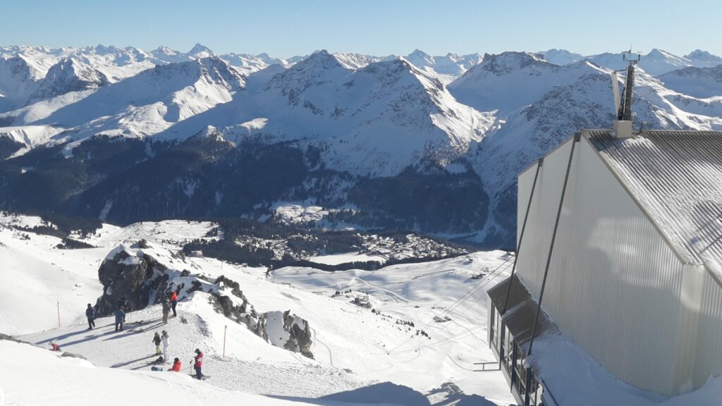 unterhalb des Weisshorngipfels