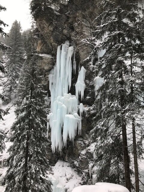 vereister Wasserfall