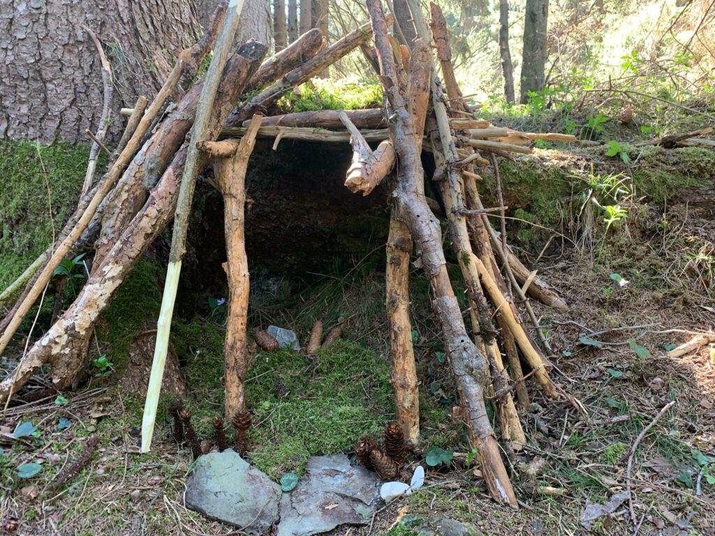 Trimmis - Holzunterstand im Wald