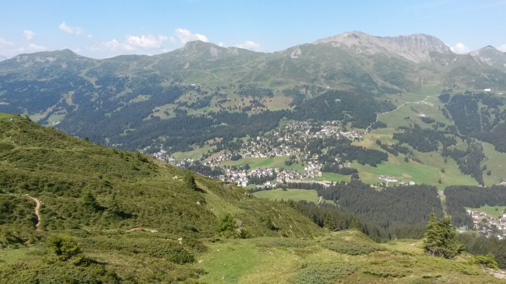 Blick auf Valbella