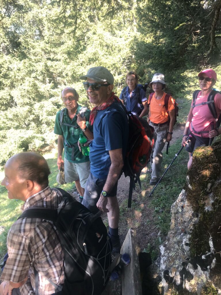 Nach einem Waldstück führt uns der Weg weiter Richtung ALP SCHARMOIN.