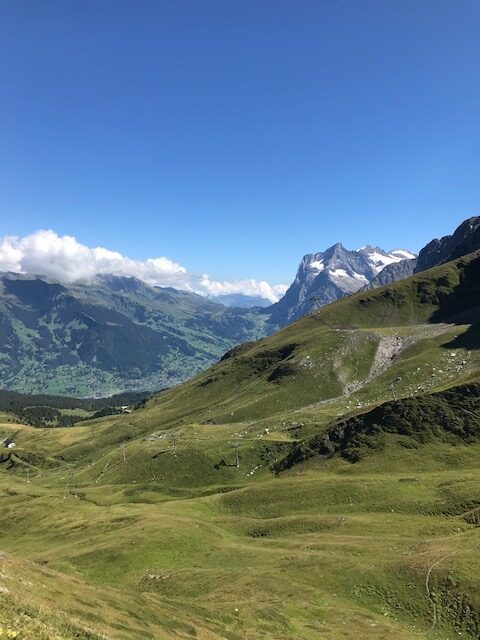 Blick zurück zur Eiger Nordwand