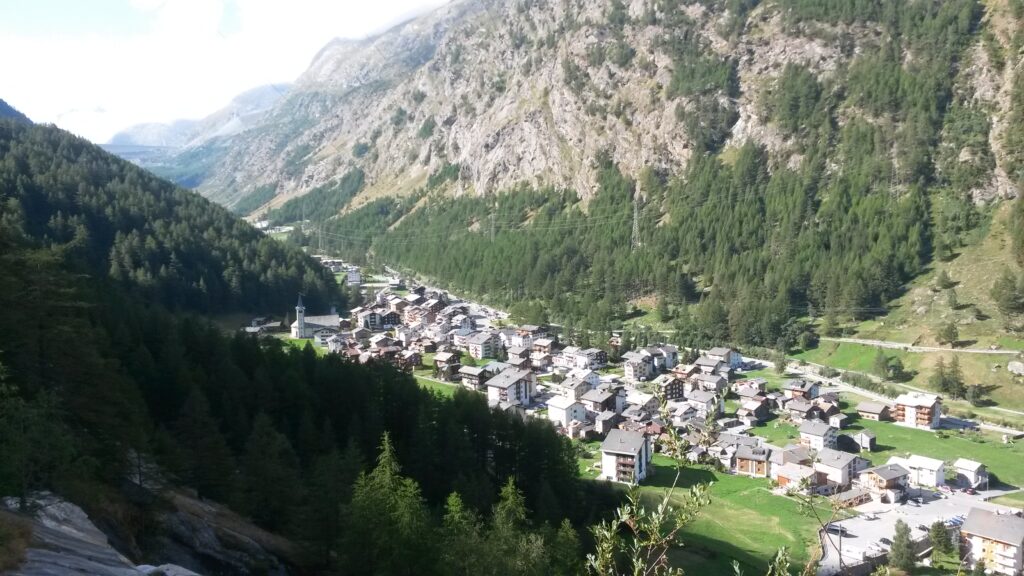 Blick auf Saas-Almagell