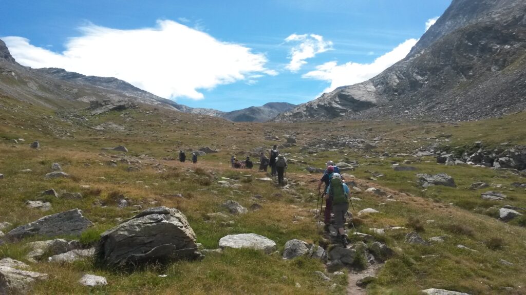 immer bergan im Gebiet des Monte Moro