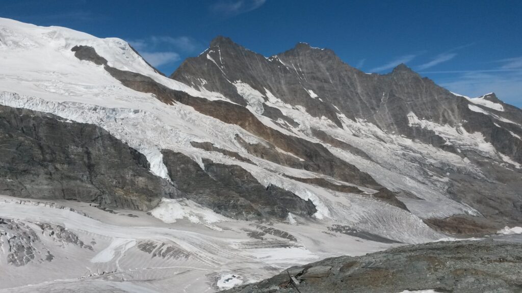 Blick vom Mittelallalin zum Alphubel, Täschhorn und Dom
