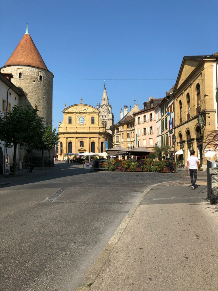 Richtung Altstadt von Yverdon