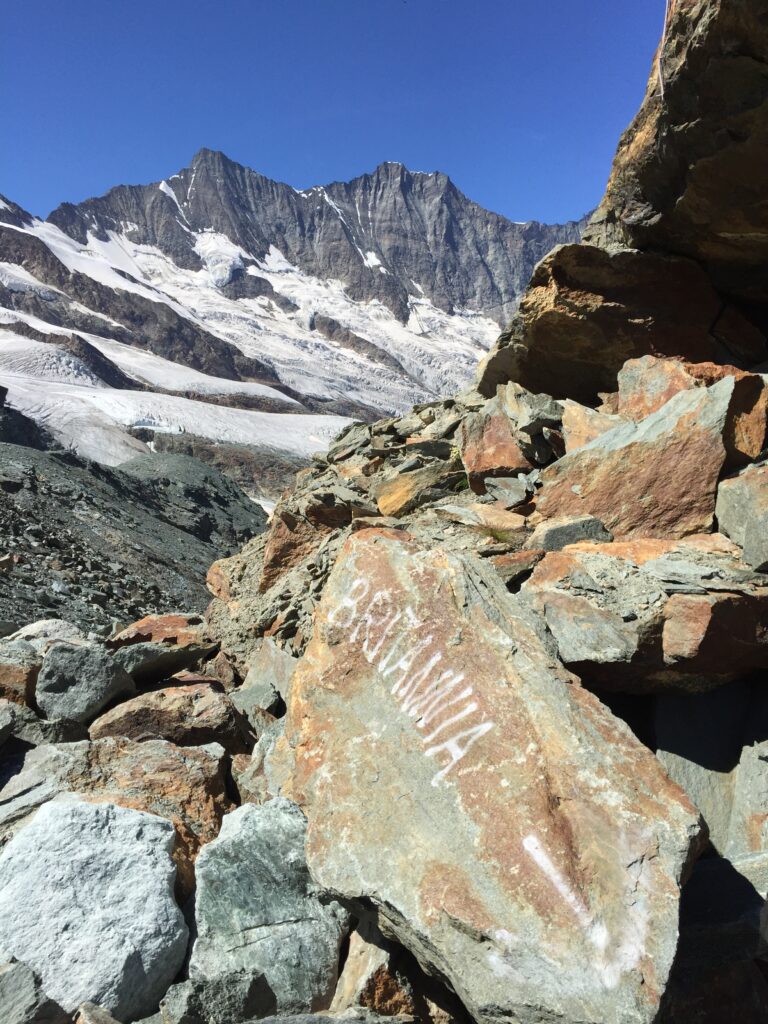 Blick zur Mischabelgruppe
