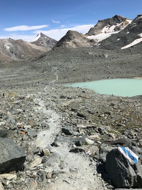 auf dem Weg Richtung Felskinn