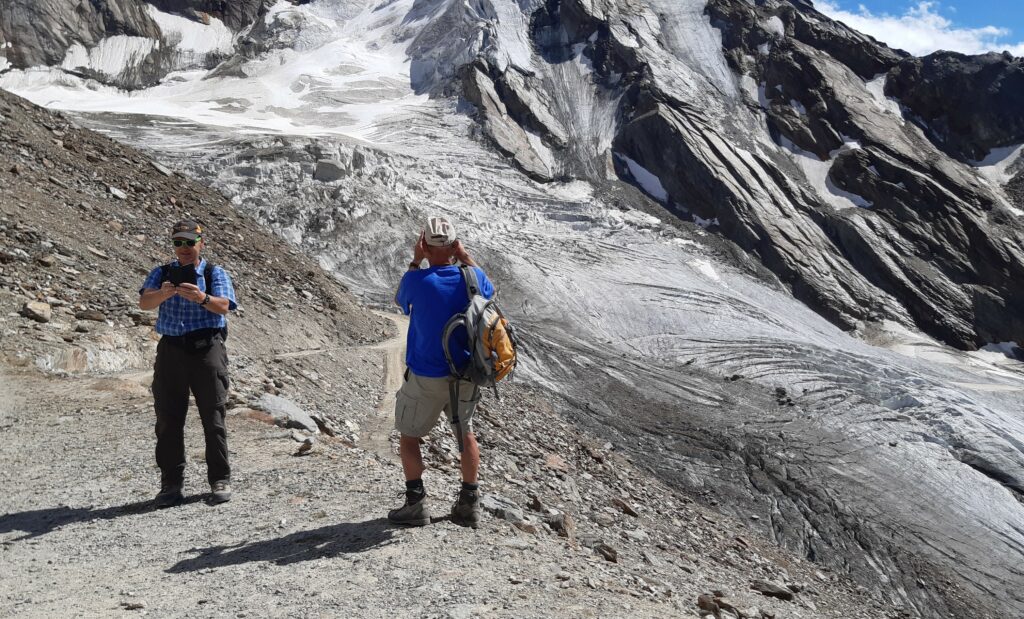 elegantes Fotomodell: Triftgletscher