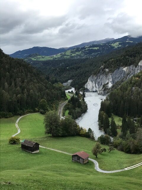 ein letzter Blick in die Rheinschlucht als Abschluss eines tollen Wandererlebnisses