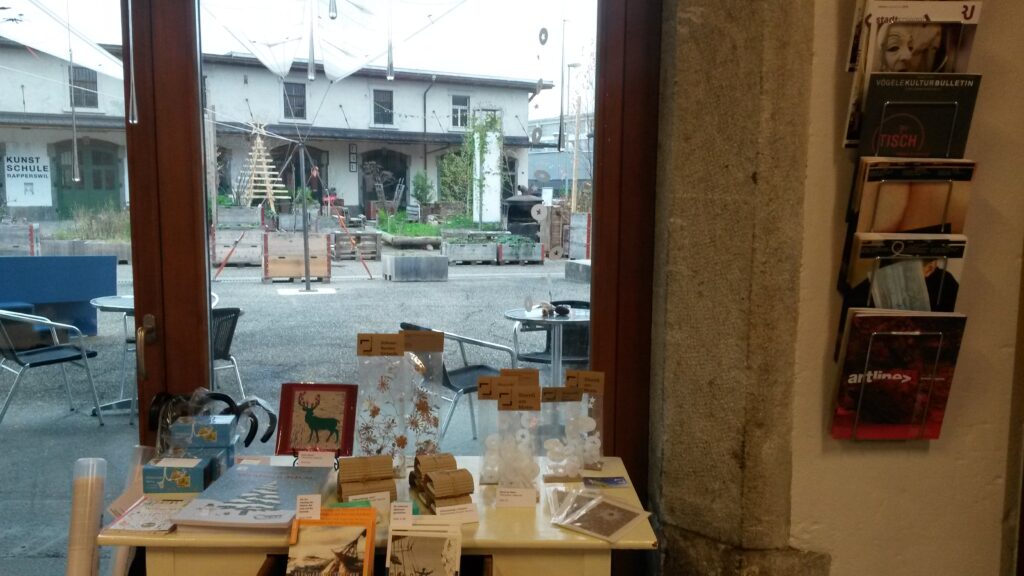 Blick vom Foyer nach draussen