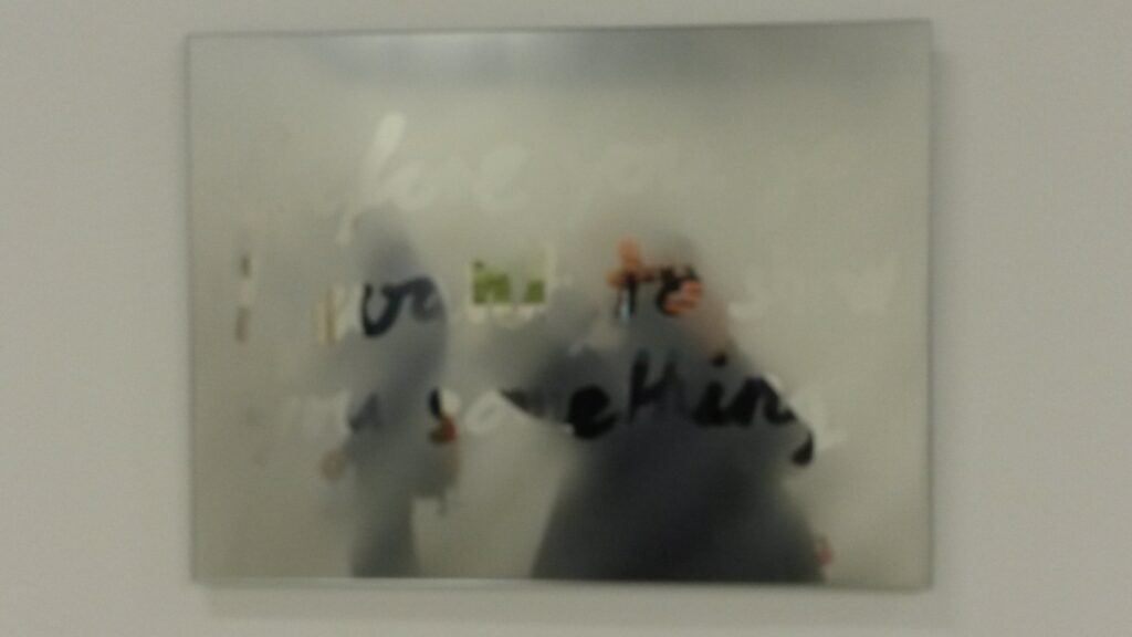 nebelverschleiertes Spiegelbild der Fotografin