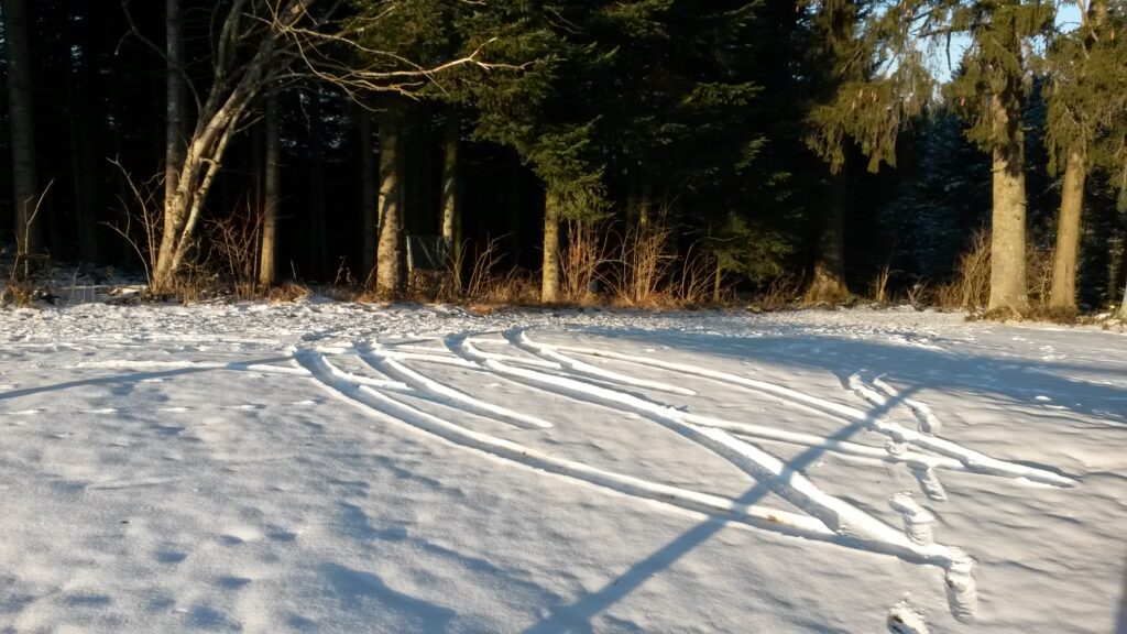 zwei Herzen im Schnee - 11.01.2021