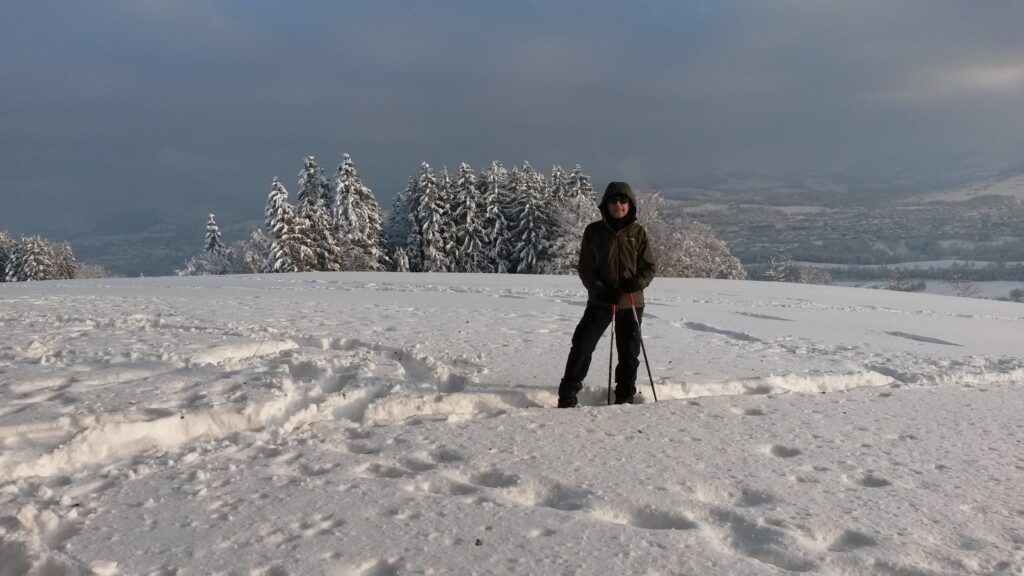 Giorgio als Wegbereiter im Tiefschnee - 16.01.2021