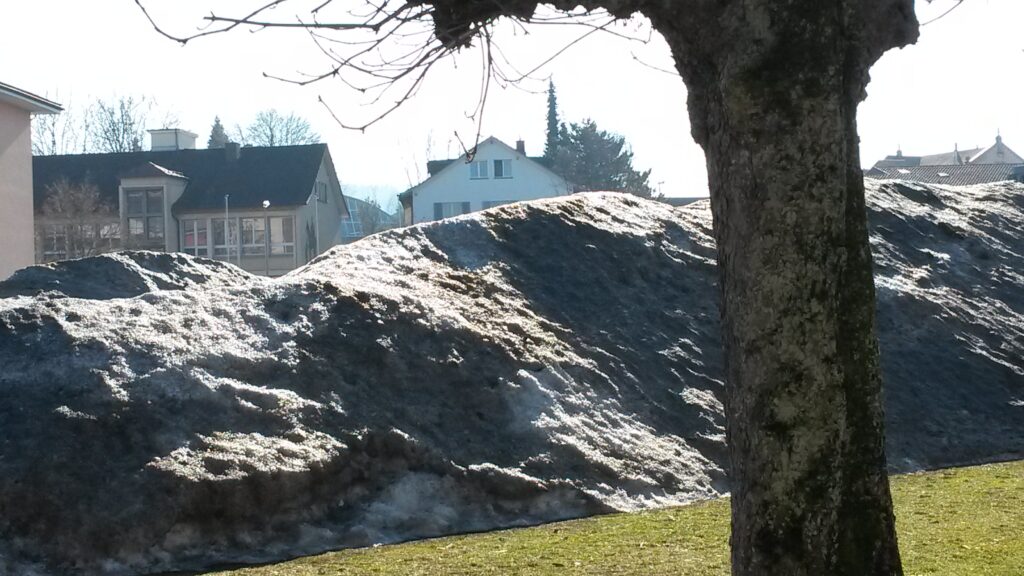 Wo sich im Flachland noch Schneeberge erheben. - 21.02.2021