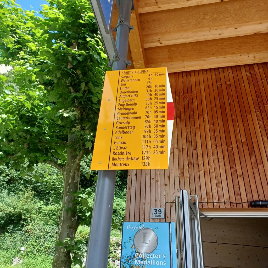 sehr lange Wanderzeiten ab Vaduz - 09.07.2021