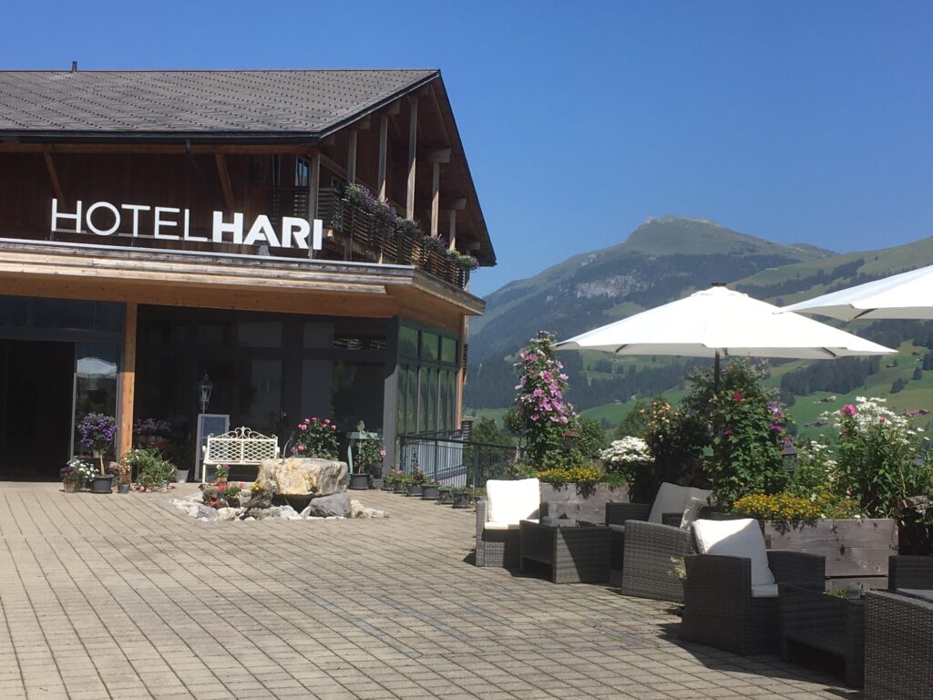 Hotel Hari im Schlegeli mit Blick zum Elsighorn