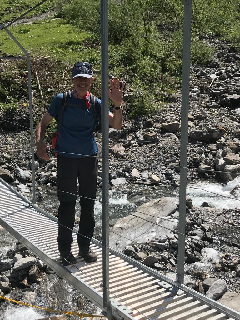 Hängebrücke unterhalb der Bunderfälle - 09.08.2021