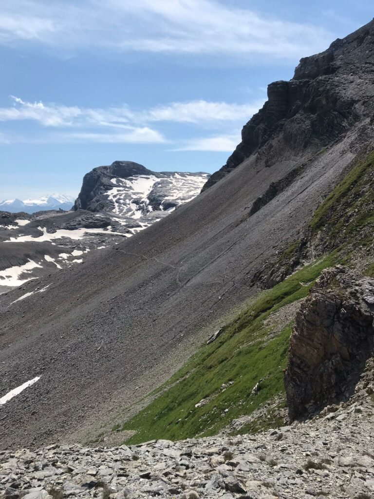 steiles Gelände am Chindbettipass - 10.08.2021