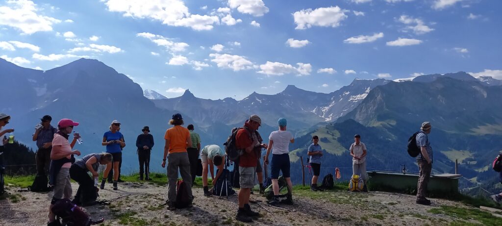 auf der Wanderung von der Tschentenalp zur Schärmtanne - 12.08.2021