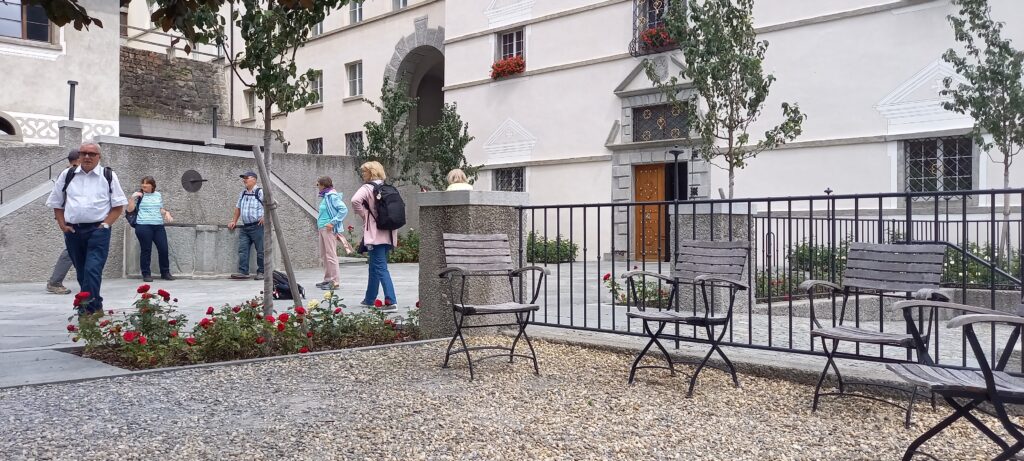 an der Pforte des Klosters Disentis - 22.08.2021