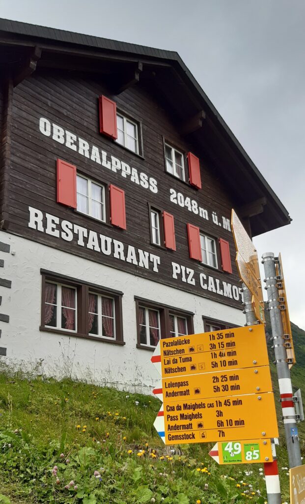 Restaurant Piz Calmot auf der Oberalp- Passhöhe - 22.08.2021
