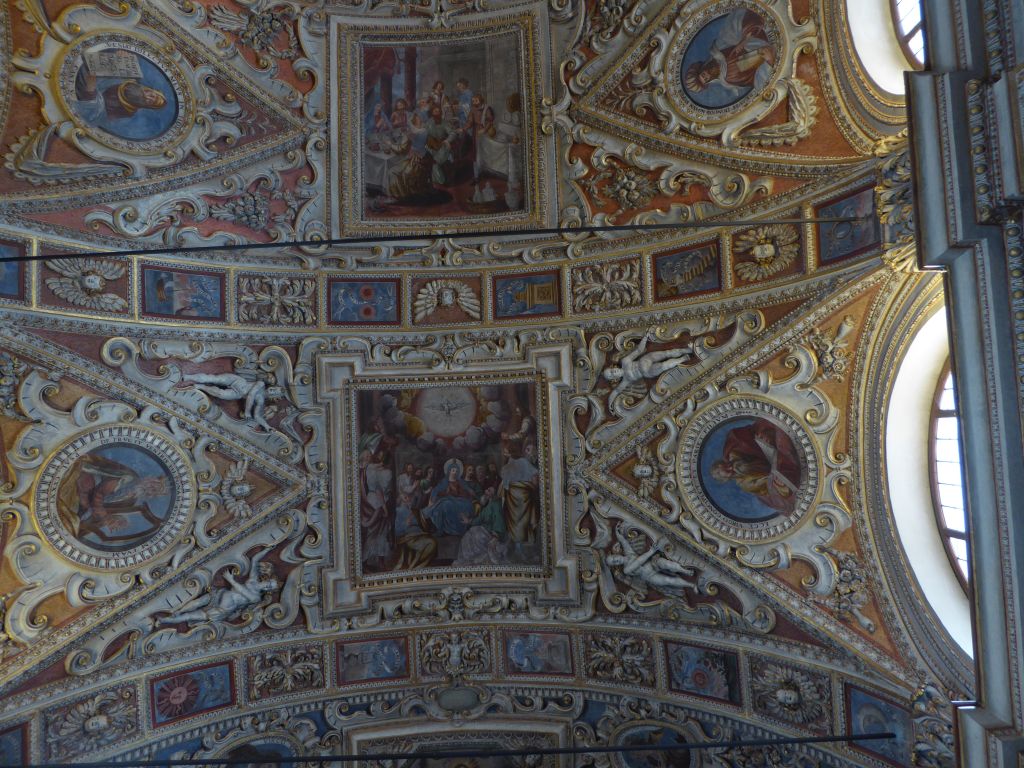 bemaltes Deckengewölbe Chiesa S. Maria Assunta in Locarno - 14.09.2021