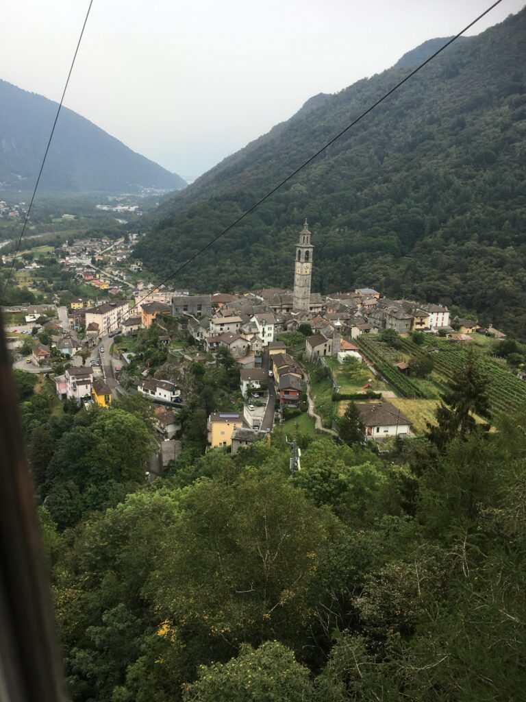 Intragna: Sicht aus der Seilbahn - 14.09.2021