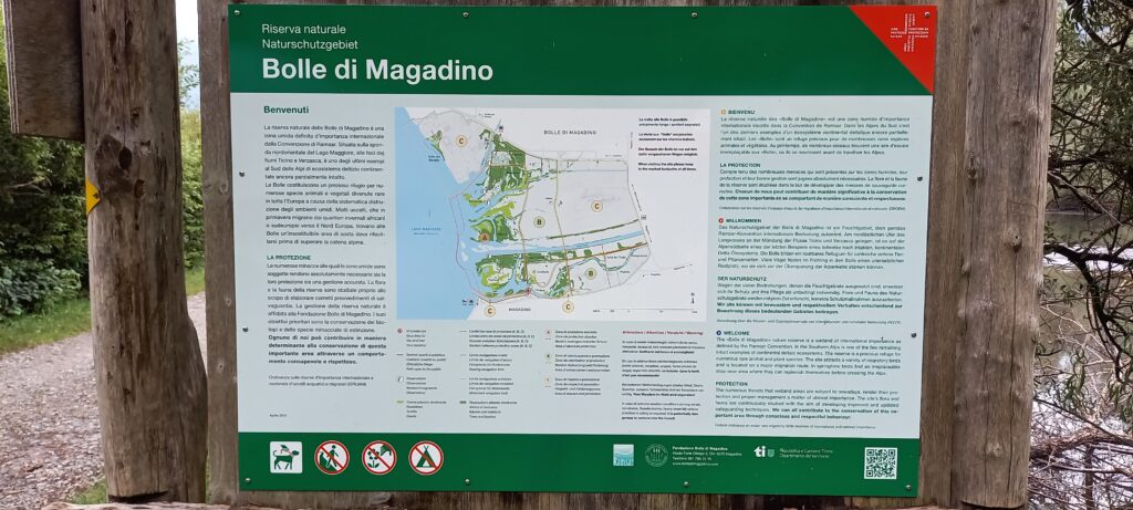 Infotafel Naturreservat "Bolle di Magadino" - 16.09.2021