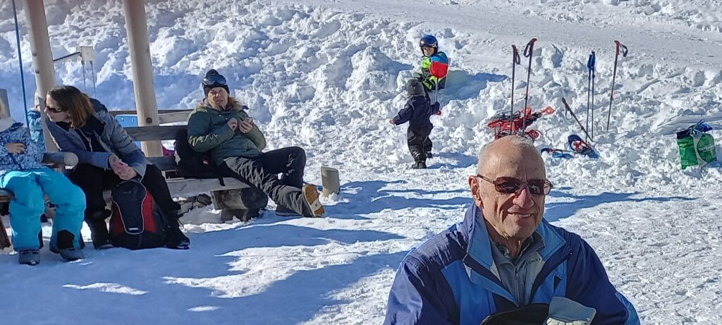 wohlverdiente Verschnaufpause im Panoramarestaurant Caischavedra - 23.02.2022
