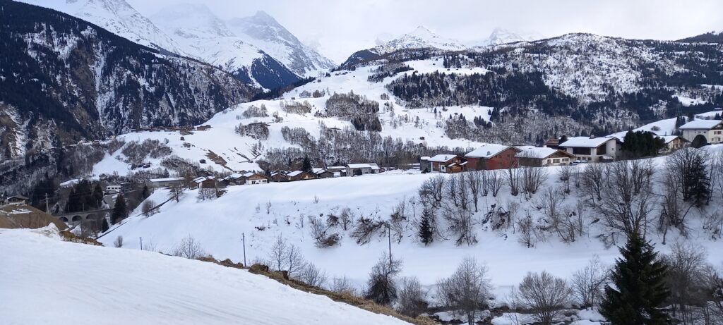 gegen Abend bei Segnas (Gemeinde Disentis/Mustér) - 25.02.2022
