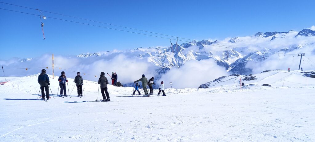 strahlendes Skiwetter oberhalb Lai Alv (2833 m) - 26.02.2022
