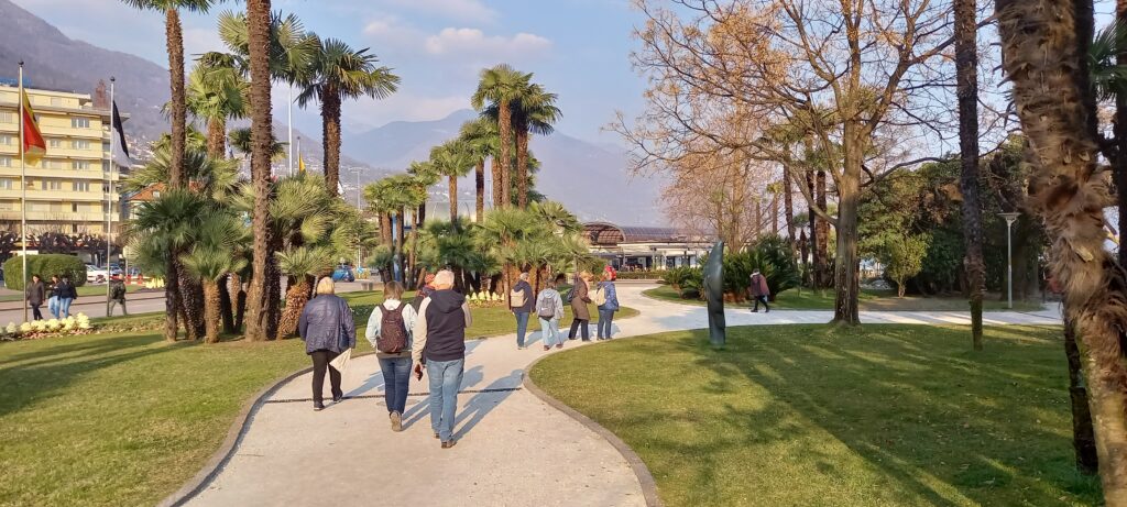 an der Seepromenade in Locarno - 19.03.2022