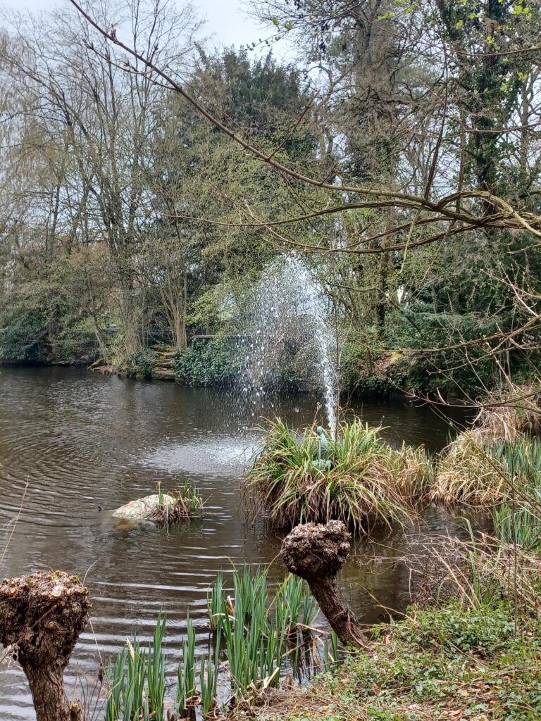 Weiheridylle mit Springbrunnen - 07.04.2022