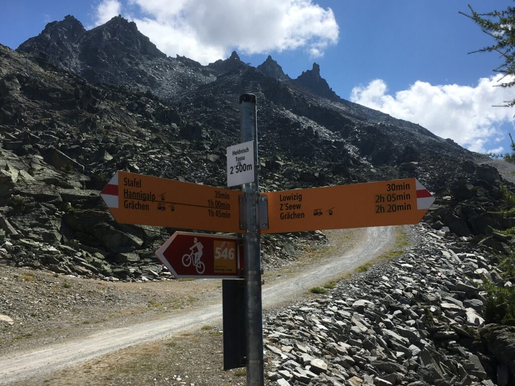 Wegweiser auf 2500 M.ü.M -15.8.2022