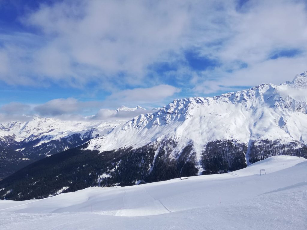 im weitläufigen Skigebiet von Savognin - 04.03.2024