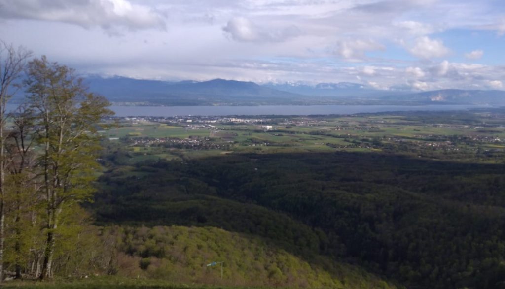Zugfahrt nach La Cure (1150 m) an der Grenze zu Frankreich mit Blick auf den Genfersee - 26.04.2024
