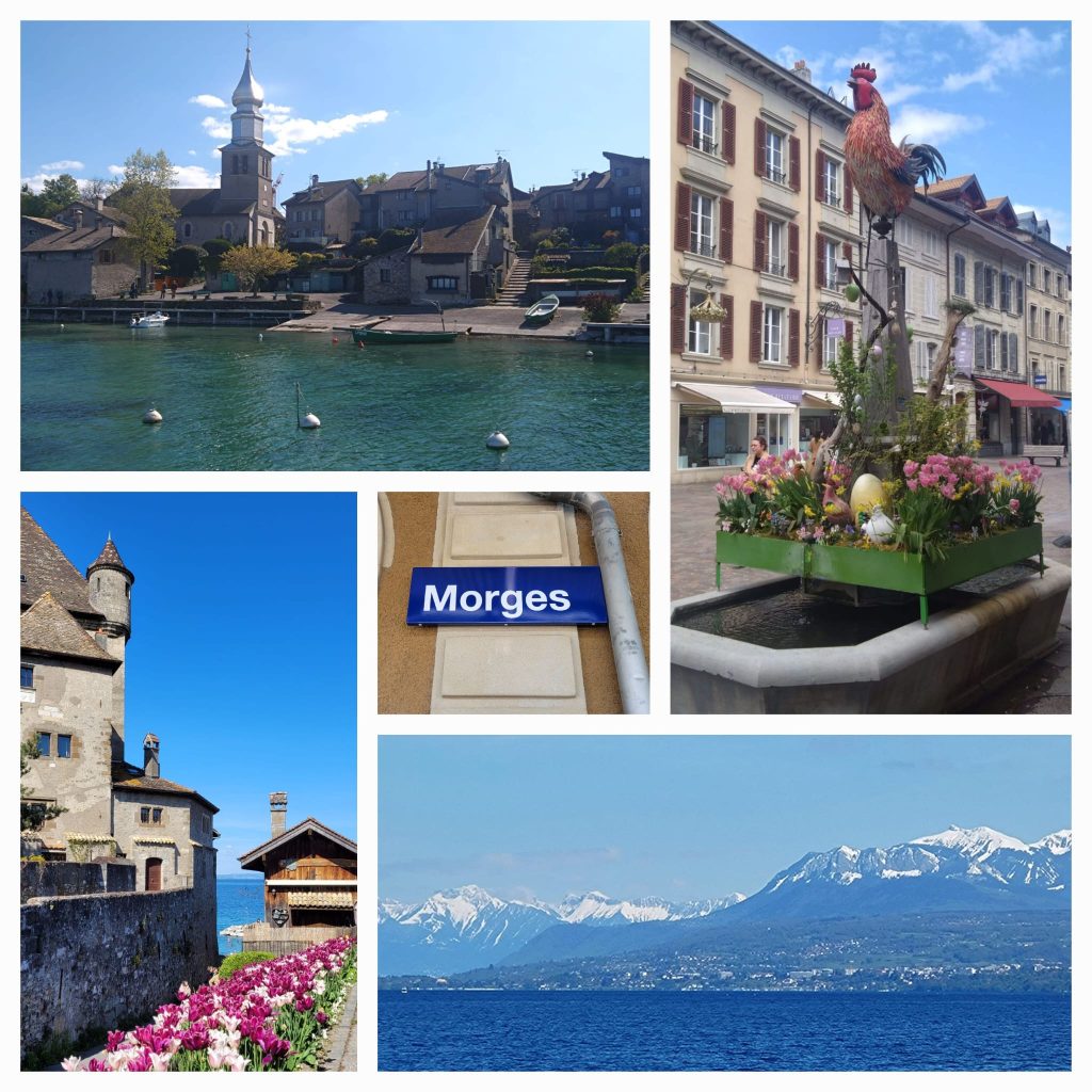 Morges und Yvoire: Ansichten in einer Collage - 25.04.2024