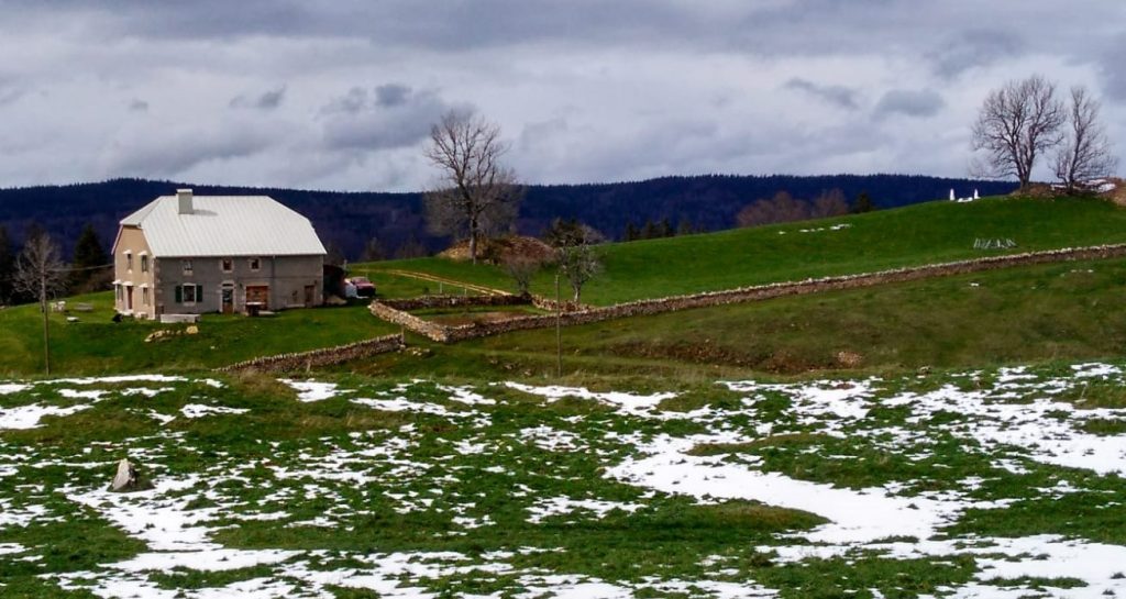 beim Wandern oberhalb La Cure - 26.04.2024